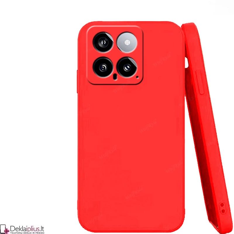 Liquid Air silikoninis dėklas - raudonas (Xiaomi 14) Liquid Air silikoninis dėklas - raudonas (Xiaomi 14)